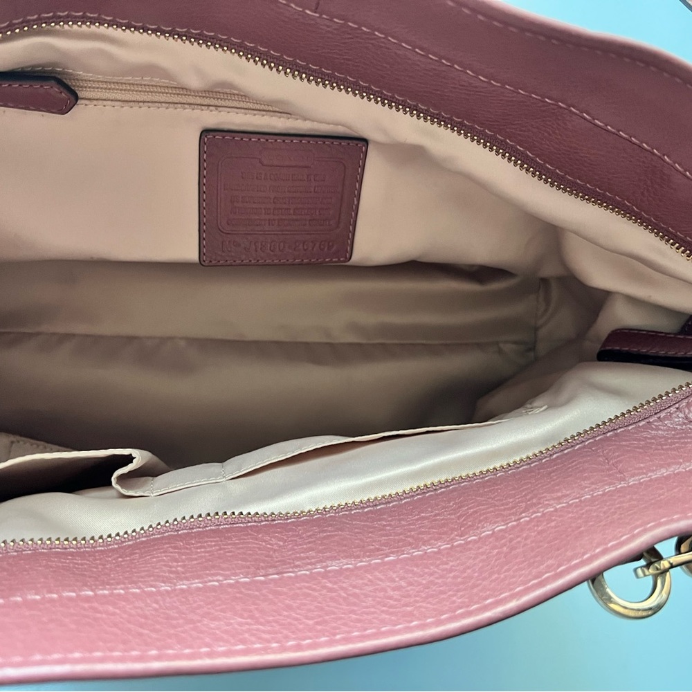 Coach Pebbled Leather Madison Tote with Original Duster - Picture 9 of 14